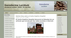 Desktop Screenshot of ganodermalucidum.es